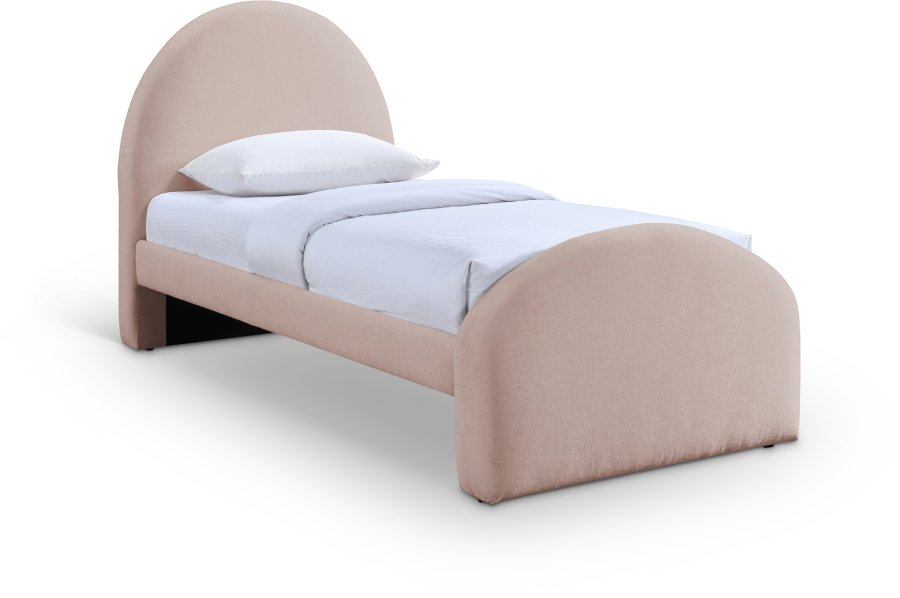 51904.jpg Andaz Chenille Fabric Upholstered Twin Bed - Image 1