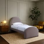 Andaz Chenille Fabric Upholstered Twin Bed - Image 2