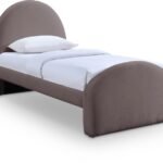 Andaz Chenille Fabric Upholstered Twin Bed