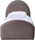 Andaz Chenille Fabric Upholstered Twin Trundle Bed - Image 3