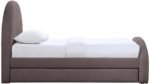 Andaz Chenille Fabric Upholstered Twin Trundle Bed - Image 4