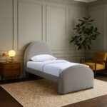 Andaz Chenille Fabric Upholstered Twin Bed - Image 2