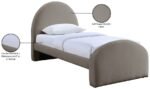 Andaz Chenille Fabric Upholstered Twin Bed - Image 10