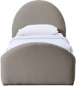 Andaz Chenille Fabric Upholstered Twin Trundle Bed - Image 3