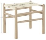 Santos Vegan Leather Upholstered Bench - Image 8
