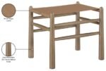 Santos Vegan Leather Upholstered Bench - Image 9