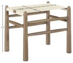 Santos Vegan Leather Upholstered Bench - Image 8