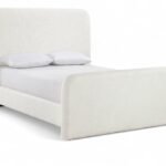 Fira Linen Textured Fabric Upholstered Bed