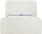 Fira Linen Textured Fabric Upholstered Bed - Image 3