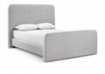 Fira Linen Textured Fabric Upholstered Bed