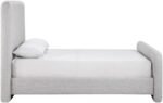 Fira Linen Textured Fabric Upholstered Bed - Image 4