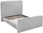 Fira Linen Textured Fabric Upholstered Bed - Image 6