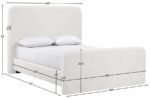 Fira Chenille Fabric Upholstered Bed - Image 11