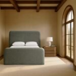 Fira Chenille Fabric Upholstered Bed - Image 2
