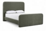 Fira Chenille Fabric Upholstered Bed
