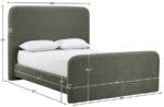 Fira Chenille Fabric Upholstered Bed - Image 10