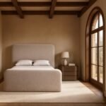 Fira Chenille Fabric Upholstered Bed - Image 2