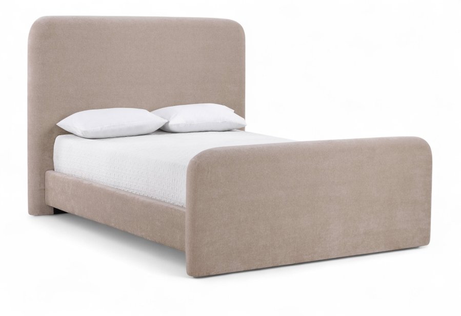 52929.jpg Fira Chenille Fabric Upholstered Bed - Image 1