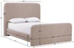 Fira Chenille Fabric Upholstered Bed - Image 11