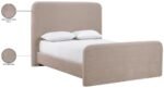 Fira Chenille Fabric Upholstered Bed - Image 12