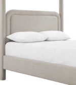 Salina Linen Textured Fabric Upholstered Bed - Image 7