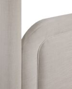 Salina Linen Textured Fabric Upholstered Bed - Image 8