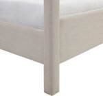 Salina Linen Textured Fabric Upholstered Bed - Image 9
