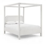 Salina Linen Textured Fabric Upholstered Bed