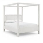 Salina Linen Textured Fabric Upholstered Bed
