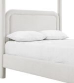 Salina Linen Textured Fabric Upholstered Bed - Image 7