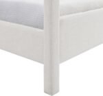 Salina Linen Textured Fabric Upholstered Bed - Image 9