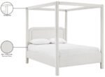 Salina Linen Textured Fabric Upholstered Bed - Image 11