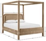 Salina Velvet Upholstered Bed - Image 10
