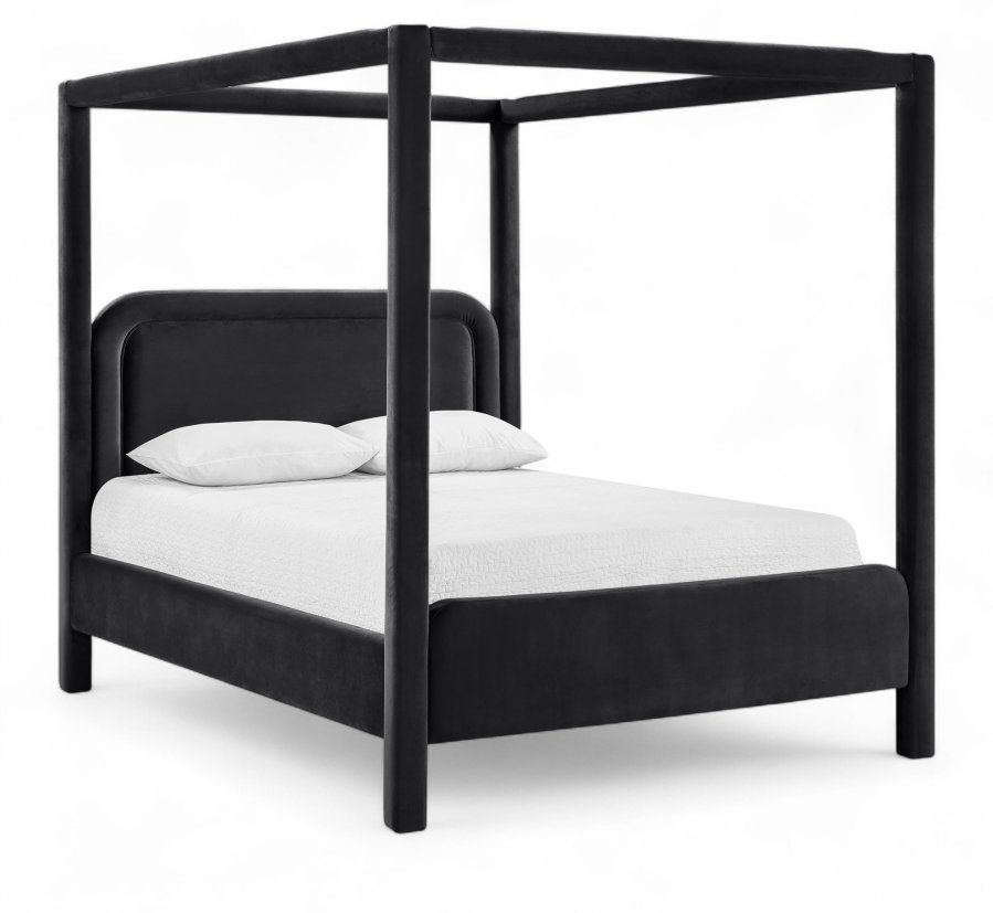 52959.jpg Salina Velvet Upholstered Bed - Image 1