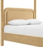 Salina Velvet Upholstered Bed - Image 7