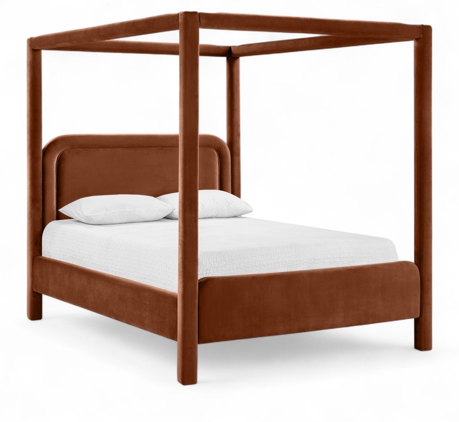 52974.jpg Salina Velvet Upholstered Bed - Image 1