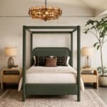 Salina Velvet Upholstered Bed - Image 2