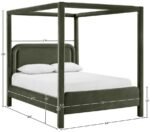 Salina Velvet Upholstered Bed - Image 10
