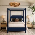 Salina Velvet Upholstered Bed - Image 2