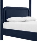 Salina Velvet Upholstered Bed - Image 7