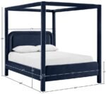 Salina Velvet Upholstered Bed - Image 10