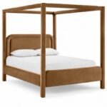 Salina Velvet Upholstered Bed