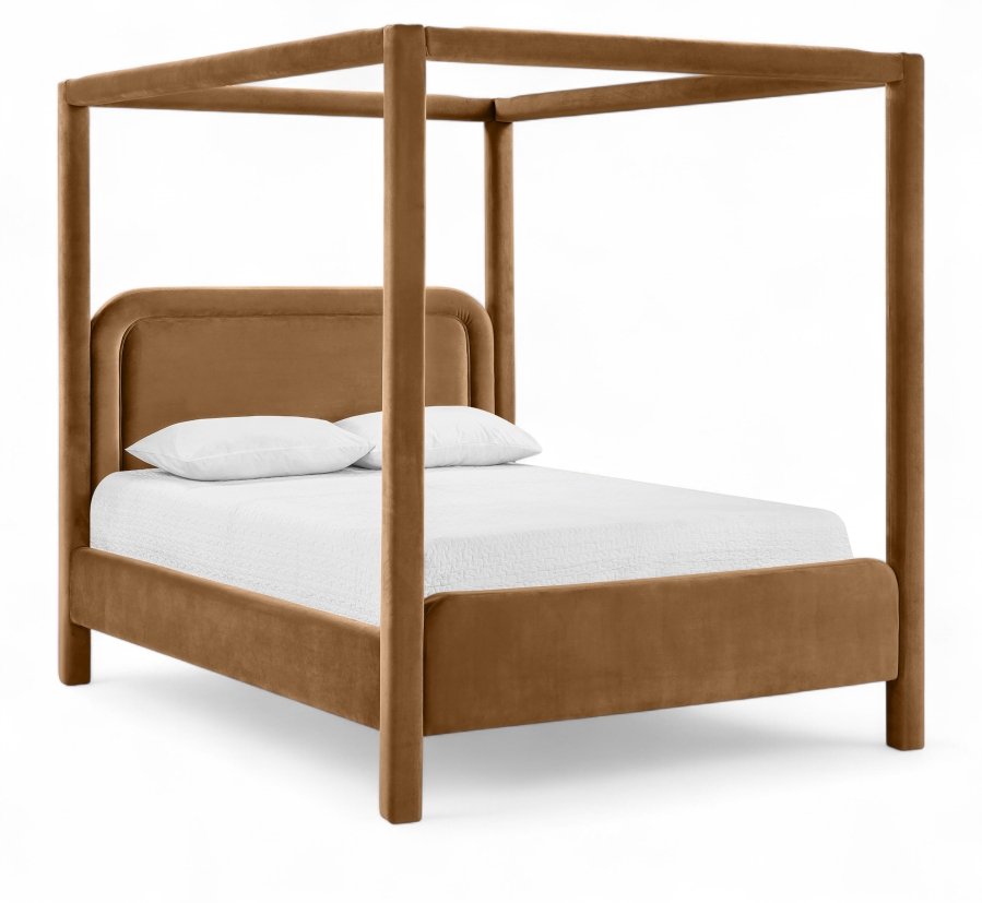 52994.jpg Salina Velvet Upholstered Bed - Image 1
