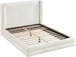Chandra Linen Textured Fabric Upholstered Bed - Image 7