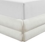 Chandra Linen Textured Fabric Upholstered Bed - Image 8