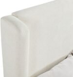 Chandra Linen Textured Fabric Upholstered Bed - Image 9