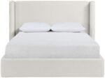 Kendall Linen Textured Fabric Upholstered Bed - Image 3