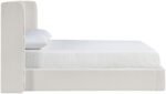 Kendall Linen Textured Fabric Upholstered Bed - Image 4