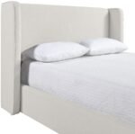 Kendall Linen Textured Fabric Upholstered Bed - Image 7