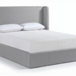 Kendall Linen Textured Fabric Upholstered Bed